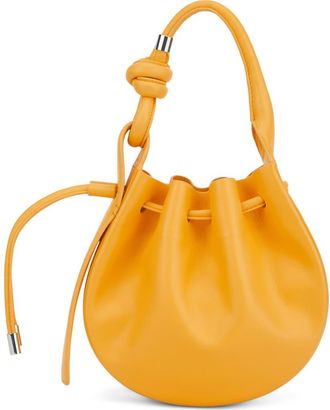 Behno Mini Ina Pebble Leather Crossbody Bag in Pollen at Nordstrom