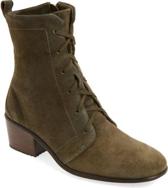 Naot Majesty Lace-Up Boot in Oily Olive Suede at Nordstrom, Size 11Us