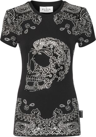 Philipp Plein T-Shirt Ronde Hals Paisley