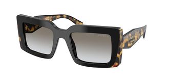 Prada PR D01SF Asian Fit 0CD80L Womens Sunglasses Black Size 53