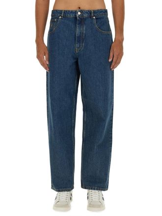 Bally Baggy Fit Cotton Jeans - Denim