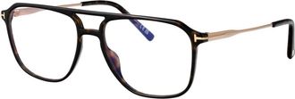 Tom Ford Stijlvolle Optische Bril Ft 5665-B - Heren - Brillen - Bruin - 54 MM - Accessoires
