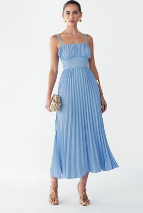 Willa Lucie Midi Dress in Cornflower Blue at Nordstrom, Size 10