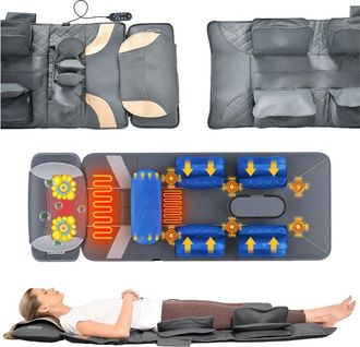 OEM Esterilla De Masaje Vibratoria Para Masaje De Espalda Sobre Colch&oacute;n O Silla, 170 X 60 Cm, Color Gris