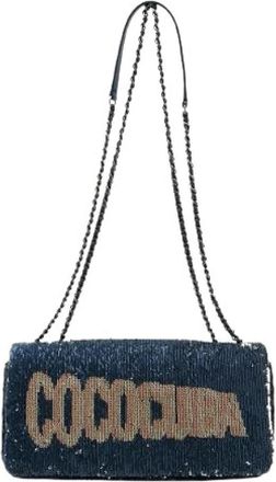 Chanel Pre-owned Vintage leren schoudertas - Dames - Vintage Schoudertas - Blauw - ONE Size - Leer - Vintage