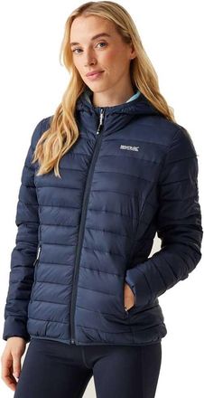 Regatta Womens/Ladies Marizion Hooded Padded Jacket (16 UK) (Navy/Clear Sky)