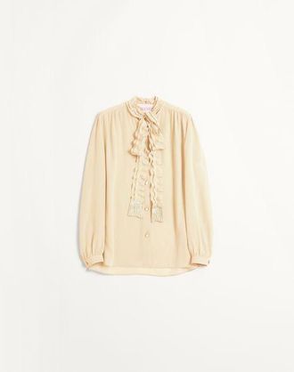 Valentino Camicia In Crepe De Chine Donna BETULLA 48