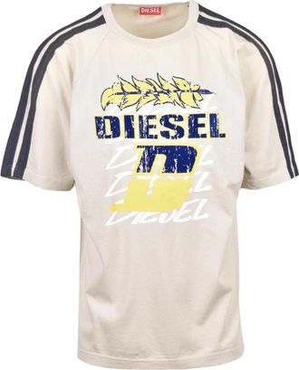 Diesel T-Shirts - Heren - T-shirts - Beige - S - Katoen - Tops