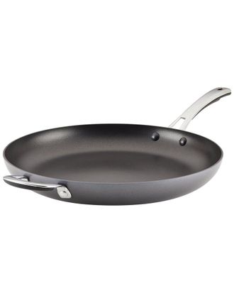 Rachael Ray Cook + Create Hard Anodized Nonstick Frying Pan With Helper Handle, 14In