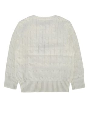 Polo Ralph Lauren Cable-Knit Crew Neck Sweater - White