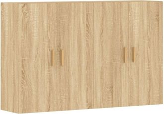 vidaXL Wall Mounted Cabinets 2 pcs Sonoma Oak Engineered Wood Vidaxl