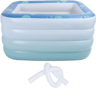 OEM Piscina Hinchable Rectangular, Plegable Y Port&aacute;til, Fabricada En Pvc Grueso Para Ni&ntilde;os Y Adultos, Ideal Para Uso Familiar (1,8 Metros)