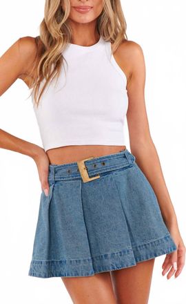 Show me your Mumu Iohan Mini Skort In Ozone Indigo
