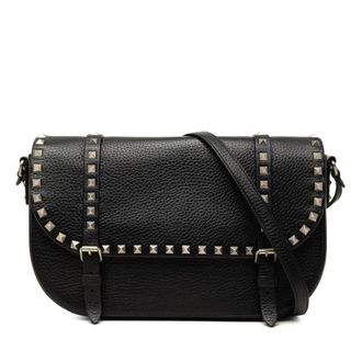 Valentino Pre-owned Valentino Leather Rockstud Messenger Bag Ladies 7L5L5TWDVLFYKPFX
