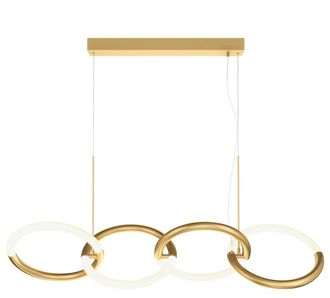 Maytoni Led Design H&auml;ngelampe Node, Gold 100 x 120 cm