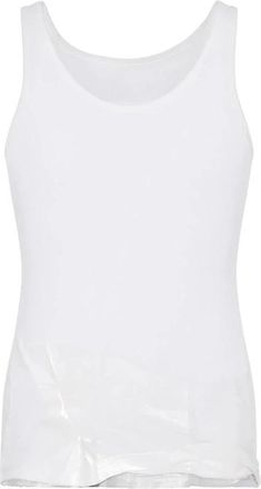 Maison Margiela T-shirt - Heren - Tops zonder mouwen - Wit - L - Tops