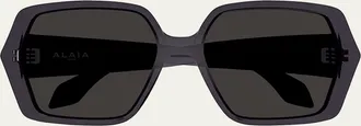 Alaia Logo Acetate Butterfly Sunglasses