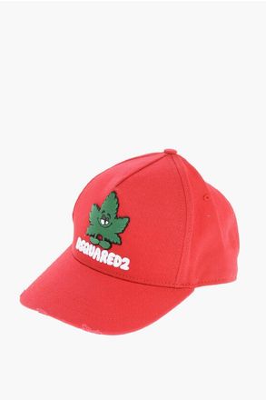 Dsquared2 Cotton Gabardine COULD YOU BE LOVED Cap with Embossed Detail size Unic