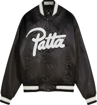 Patta Bomber con logo - Nero