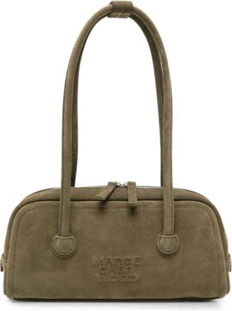 Marge Sherwood Tassen, Dames, Groen, ONE Size, Su&egrave;de, Schoudertas