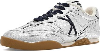 Kate Spade New York Ks Drift Sneakers Womens Shoes Silver/Captain Navy : 8.5 M, Leather