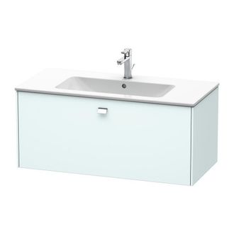 Duravit Duravit Brioso Neceser De Pared 102,0 X 47,9 Cm, 1 Extra&iacute;ble, Para Lavabo Me By Starck 233610, Color (frente/cuerpo): Decoraci&oacute;n Azul Claro Mate, Mang