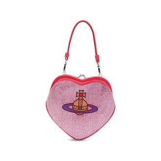 Vivienne Westwood Handbags, female, Multicolor, Size: ONE SIZE Belle Heart Frame Purse