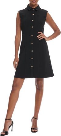Maggy London Sleeveless Shirtdress in Black at Nordstrom, Size 10
