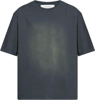 Golden Goose Tops, Heren, Zwart, L, Logo T-shirt