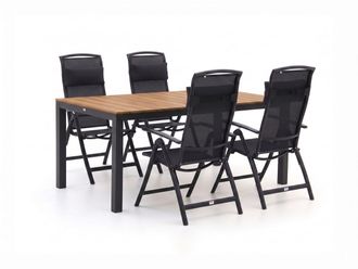 Forza Furniture Forza Capri/Fidenza 160cm dining tuinset 5-delig verstelbaar