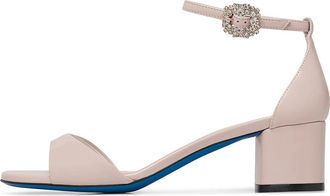 Loriblu Roze lakleren sandalen - Dames - Sandalen met hakken - Roze - 36 EU - Leer - Schoenen