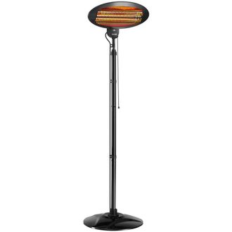 TecTake Calefactor radiante por infrarrojos Solaris Monolith 2000 W, negro