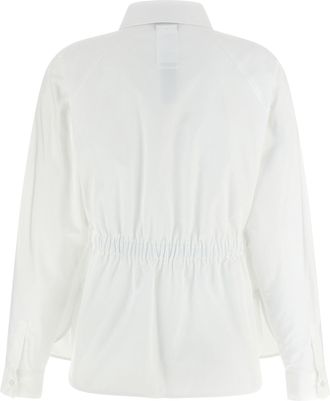 Max Mara Womens White Cotton Blouse