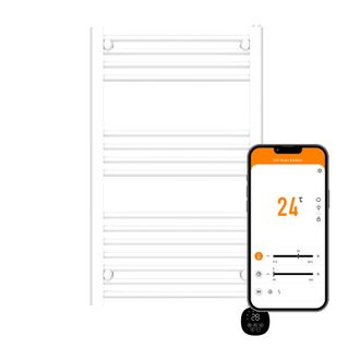 TCP Smart WiFi Fixed Pre-Filled Towel Radiator 500w White