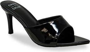 Chase + Chloe by Intouch Footwear Glossy Finish Stiletto Sandal in Black Patent at Nordstrom Rack, Size 5.5