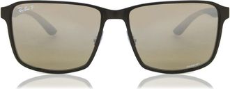 Ray-Ban RB3721CH Polarized 186/5J Mens Sunglasses Black Size 59