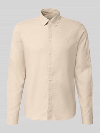 Casual Friday Casual Friday Slim Fit Freizeithemd mit Button-Down-Kragen Modell Anton in Beige, Gr&ouml;&szlig;e 3XL