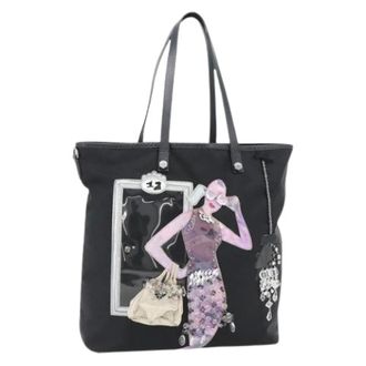 Prada Pre-owned Tote Bags, female, Black, Size: ONE SIZE Pre-owned Vintage Tote Bag