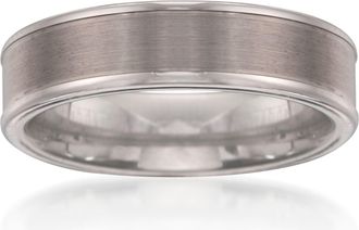 Ross-Simons Mens 6mm Tungsten Carbide Wedding Band