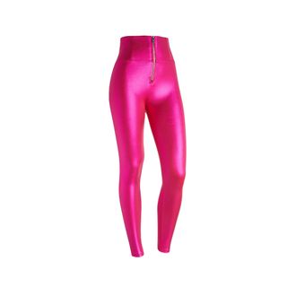 Freddy Pantaloni push up WR.UP vita altissima tessuto coated lucido