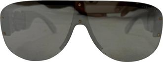 Versace Pre-owned Mens Medusa Pilot Sunglasses in Silver Acetate - One Size