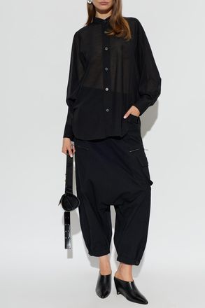 Issey Miyake Oversize Shirt, Womens, Black