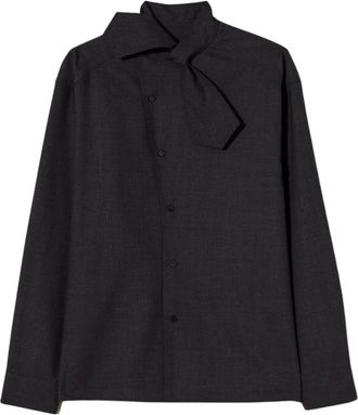 Plan C Plan C, Dames, Blouses & Shirts, Grijs, Maat: XS