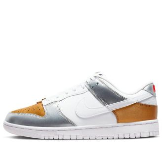 Nike (WMNS) Nike Dunk Low SE Silver Gold Metallic DH4403-700