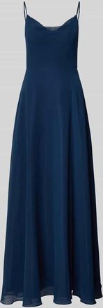 Laona Midikleid mit r&uuml;ckseitigem Knotendetail in Marine, Gr&ouml;&szlig;e 34