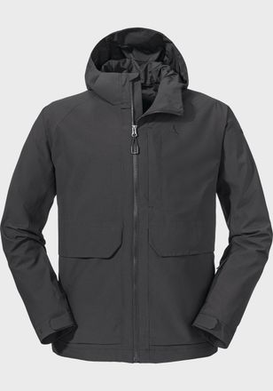 Sch&ouml;ffel Outdoorjacke SCH&Ouml;FFEL Jacket Lausanne M, Herren, Gr. 50, grau (9830, grau), Oberstoff : 100% Polyester (Membran: Polyurethan) Futter : 100% Polyester 