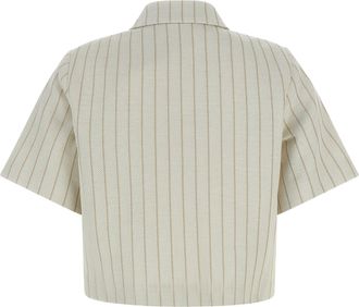 Max Mara Womens Beige Cotton Full-Length Jacket Clothing