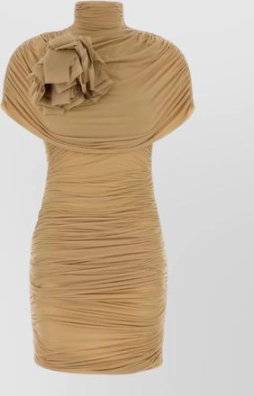 Magda Butrym beige jersey mini dress