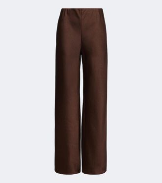 Vince Pantalones rectos Colette de sat&eacute;n