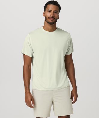 Vuori Clothing Short Sleeve Terrain T-Shirt - Relaxed Fit | Sandalwood | Medium